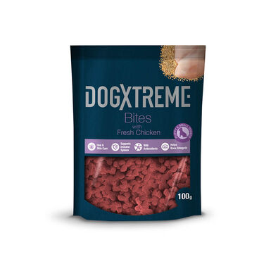 Dogxtreme Bites Puppy Snacks Semihúmedos para cachorros