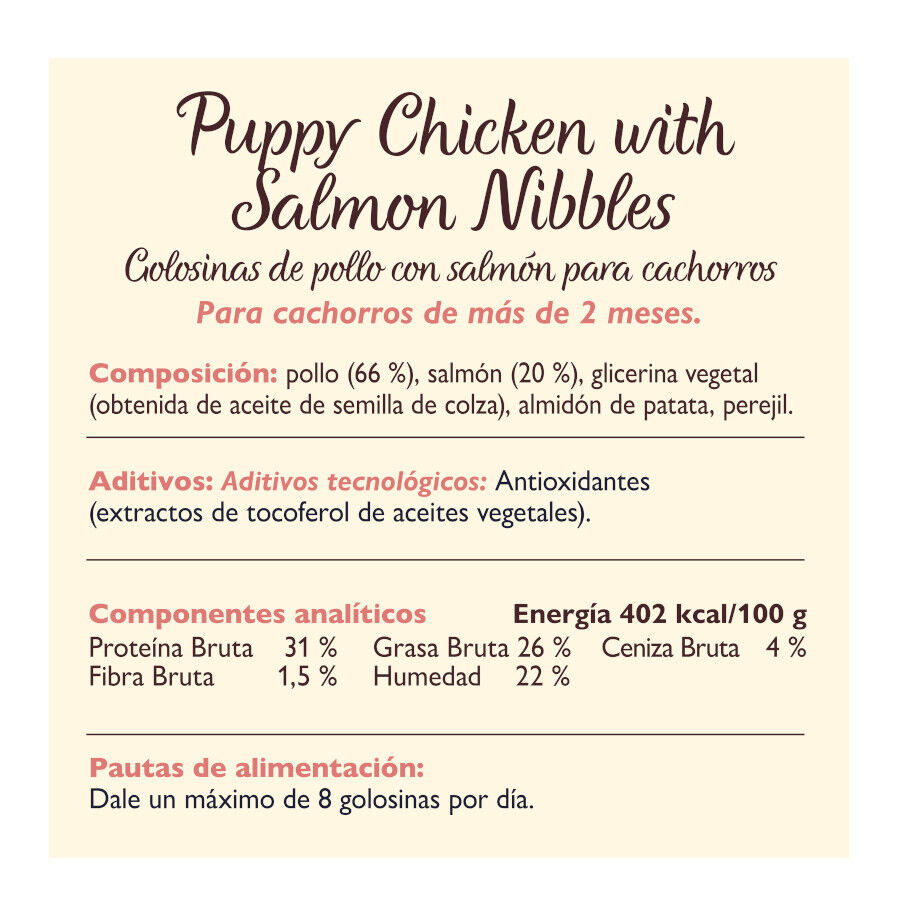 Lily&#039;s Kitchen Bocaditos Puppy Pollo y Salmón para perros thumbnail