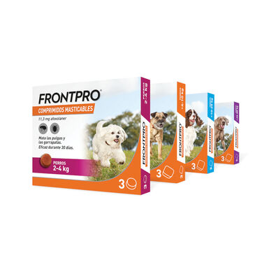 Frontpro Comprimidos Masticables Antiparasitario para perros