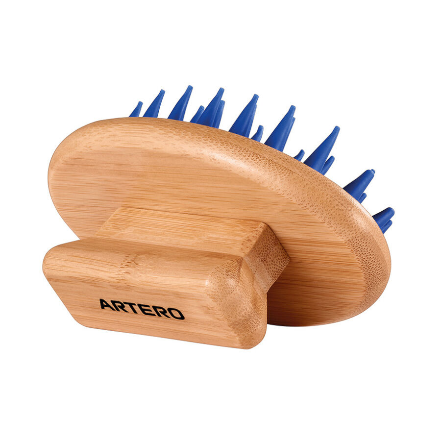 Artero Laika Manopla Azul de Goma para perros y gatos, , large Imagen numero 2