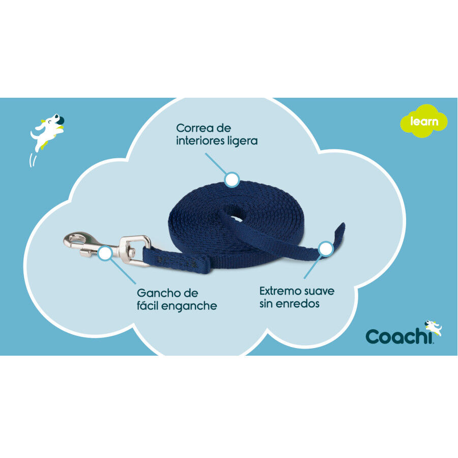 Coachi correa de adiestramiento azul para cachorros thumbnail