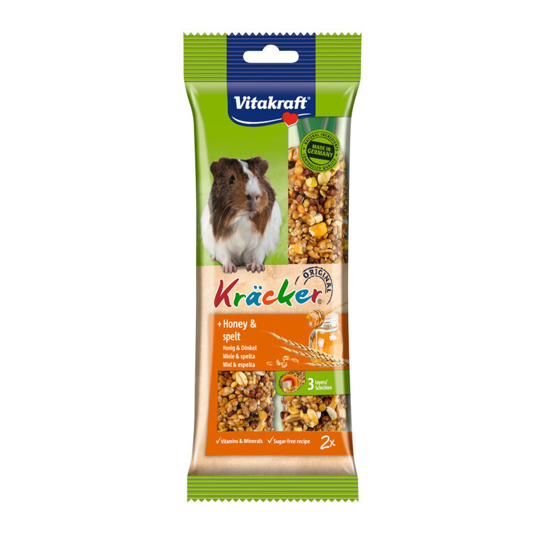 Vitakraft Kräcker Barritas Miel para cobayas, , large image number null