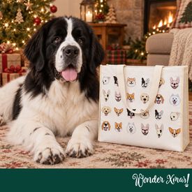 Wonder Christmas Tote Bag Guau para perros