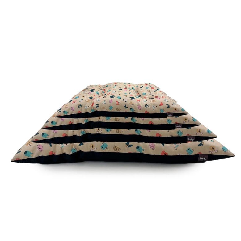 Leeby Cojín Acolchado Beige con Comics para perros,  Imagen numero 1 Leeby Cojín Acolchado Beige con Comics para perros, , large Imagen numero 1