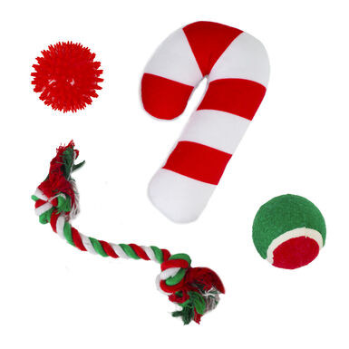 Wonder Christmas Xmas Juguetes navideños para perros – Pack 4