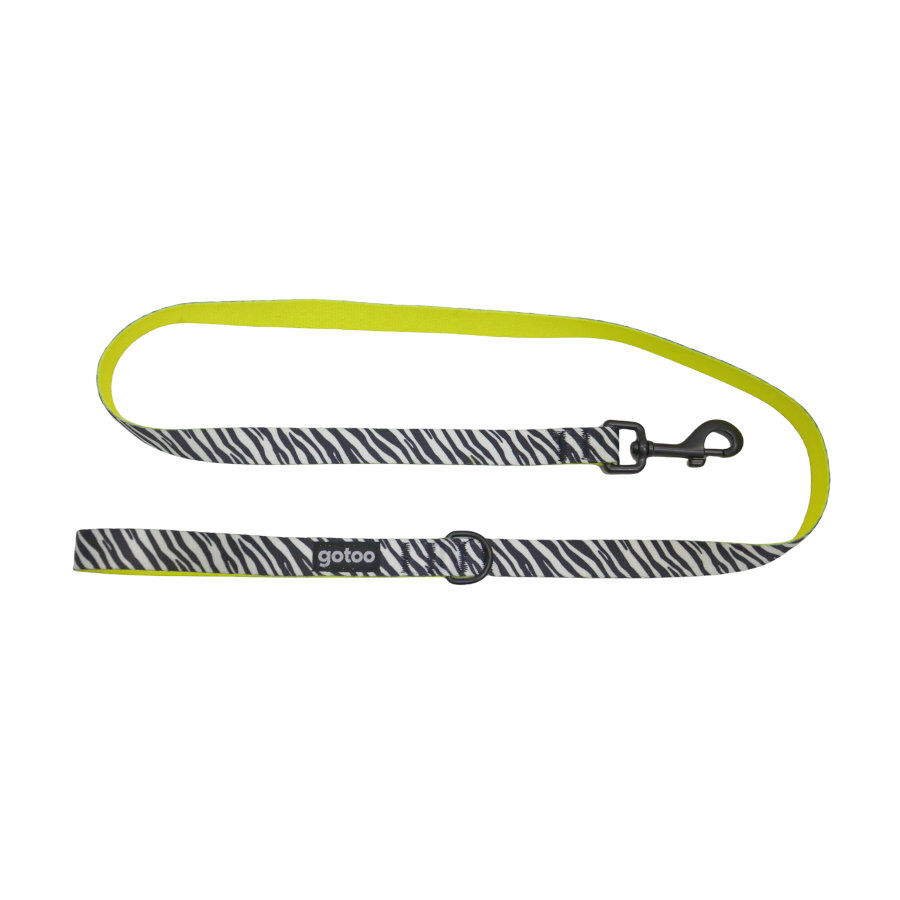 Gotoo Correa estampada zebra para perros, , large Imagen numero 1