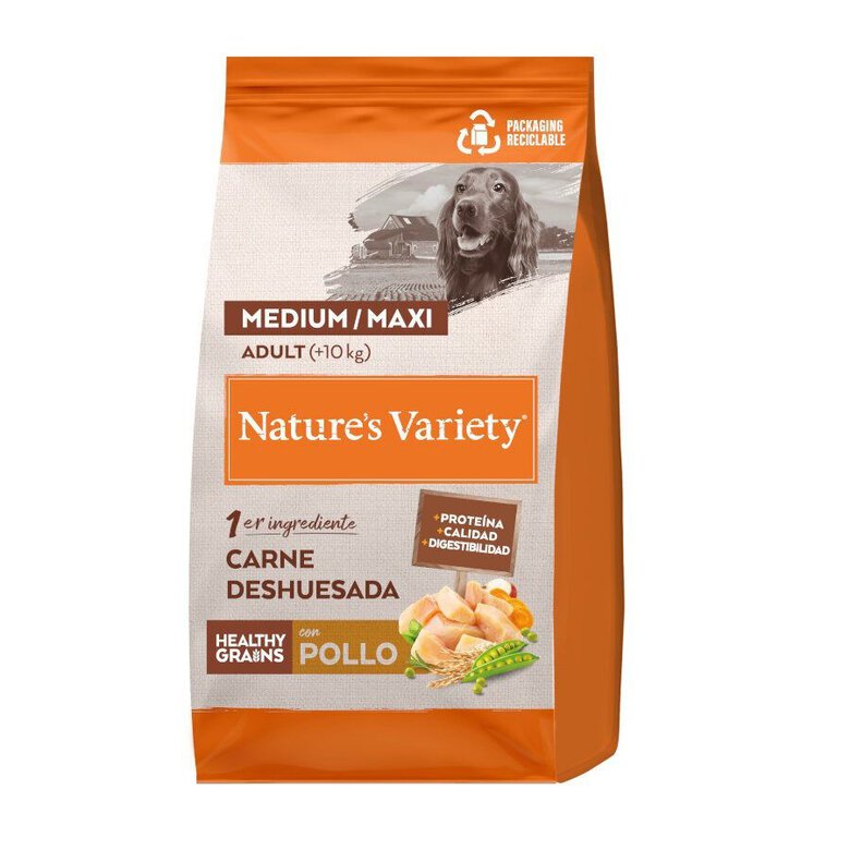 12 kg Nature's Variety Healthy Grain Adult Medium Maxi Pollo pienso para perros,  Imagen numero 1 12 kg Nature's Variety Healthy Grain Adult Medium Maxi Pollo pienso para perros, , large Imagen numero 1