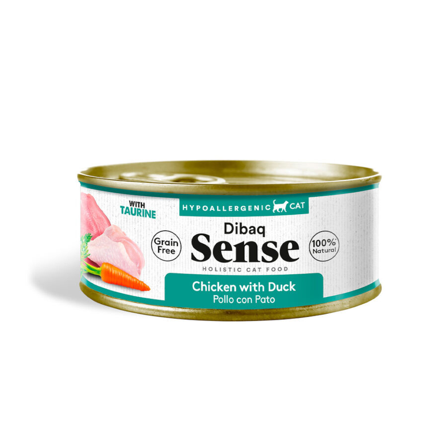Dibaq Sense Hypoallergenic Grain Free Pollo y Pato lata para gatos