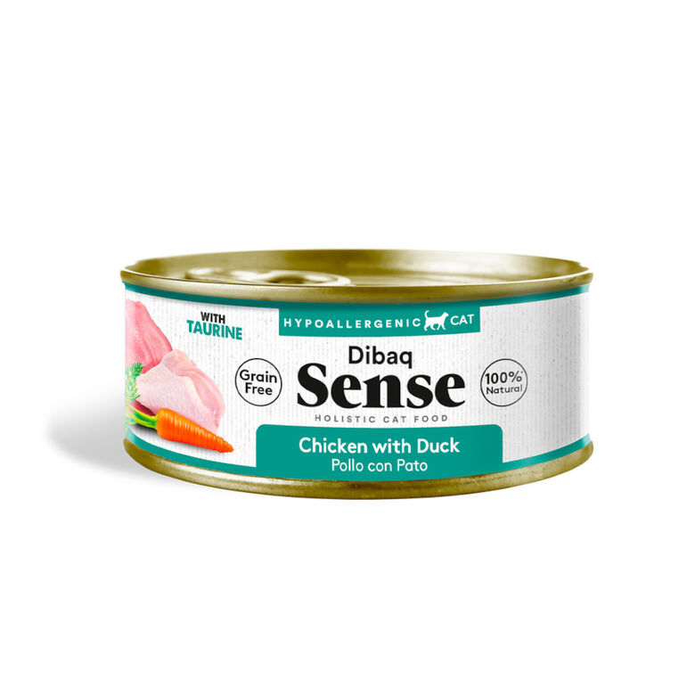 Dibaq Sense Hypoallergenic Grain Free Pollo y Pato lata para gatos thumbnail