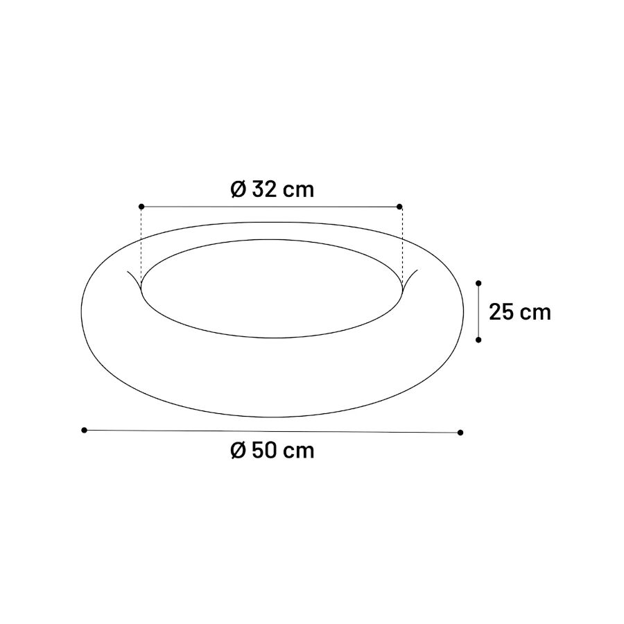Flamingo Demi Redondo Azul cama para perros y gatos, , large Imagen numero 5