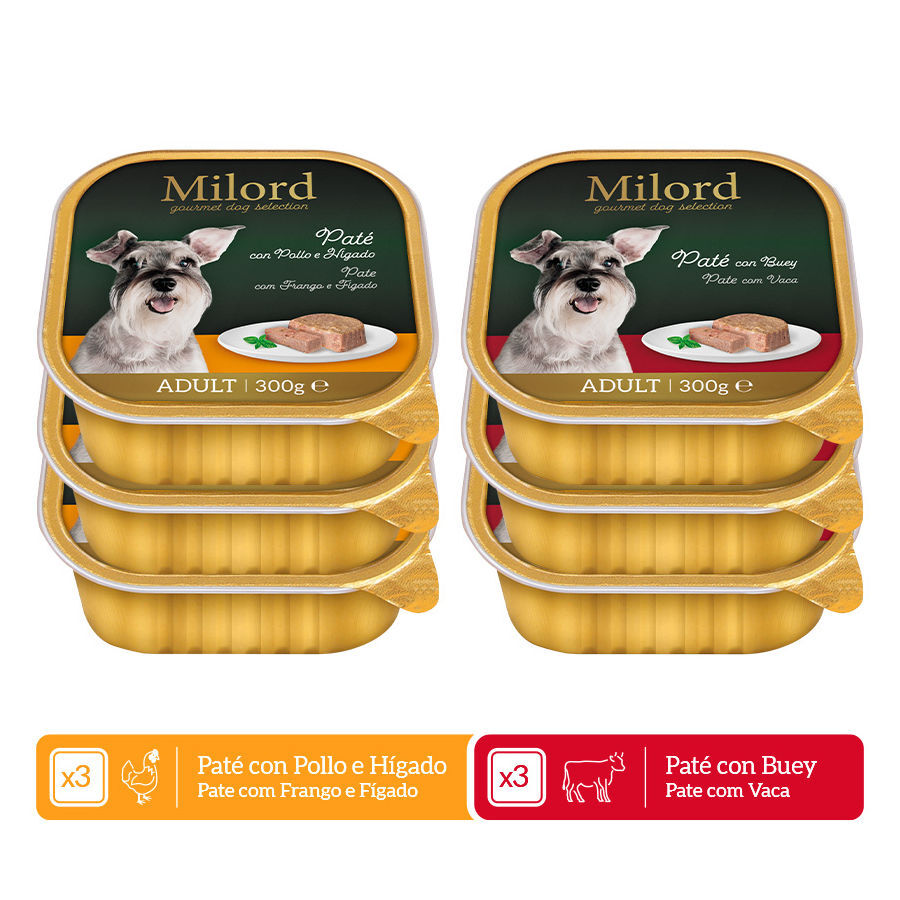 Milord Receta Original Paté tarrinas para perros - Multipack thumbnail