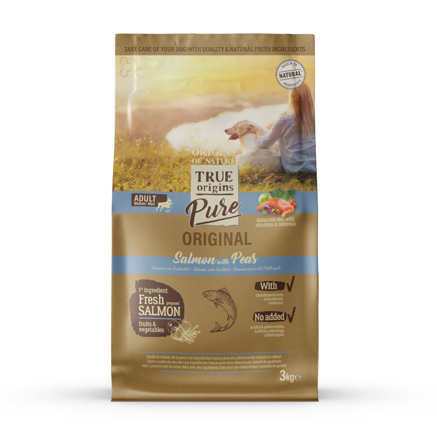 True Origins Pure Adult Medium Maxi Salmón pienso para perros thumbnail