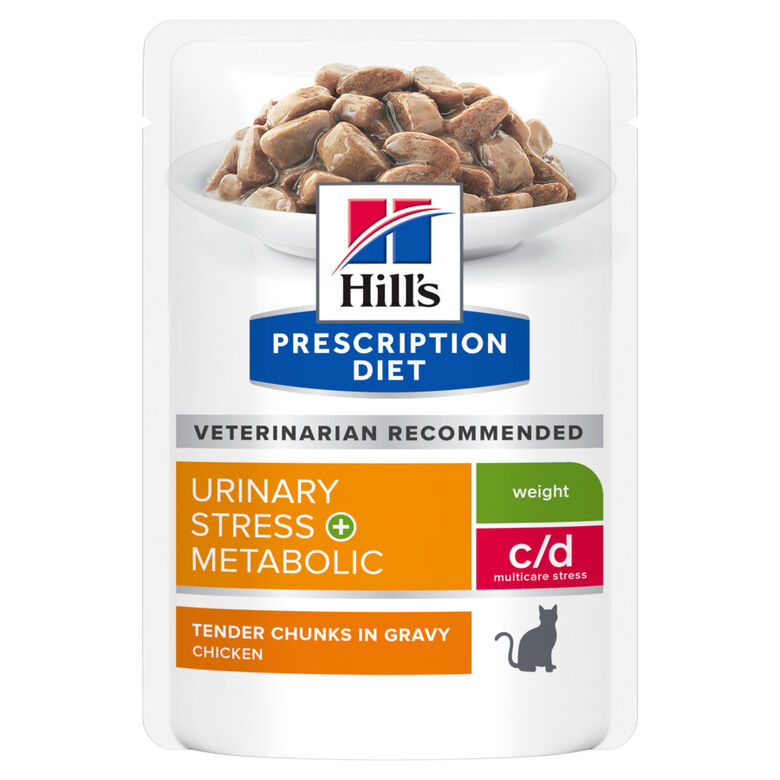 Hill&#039;s Prescription Diet Urinary Stress + Metabolic Pollo sobre para gatos thumbnail