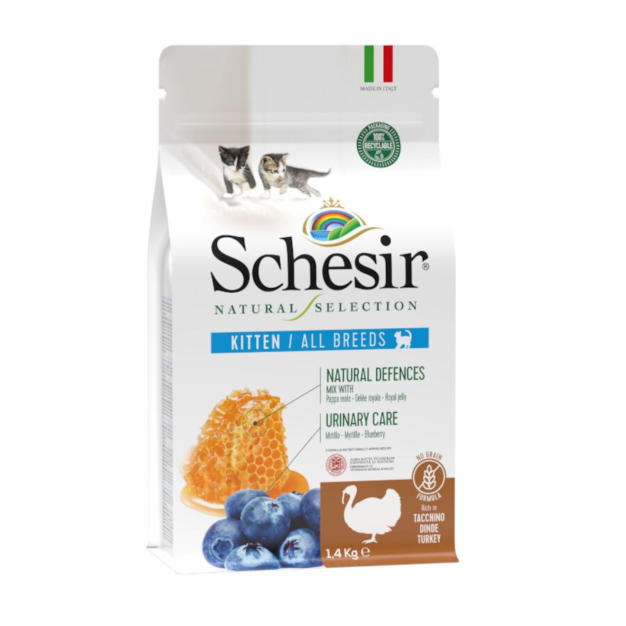 1.4 kg Schesir Kitten Natural Selection Pavo pienso , , large Imagen numero 1