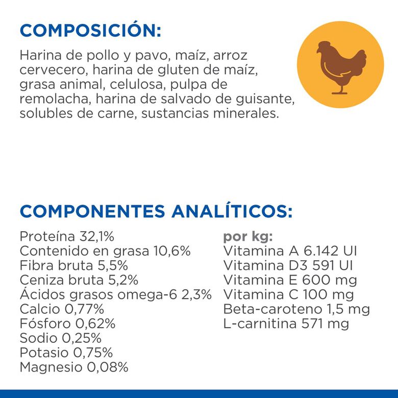 Hill&#039;s Science Plan Light Adult Pollo pienso para gatos thumbnail