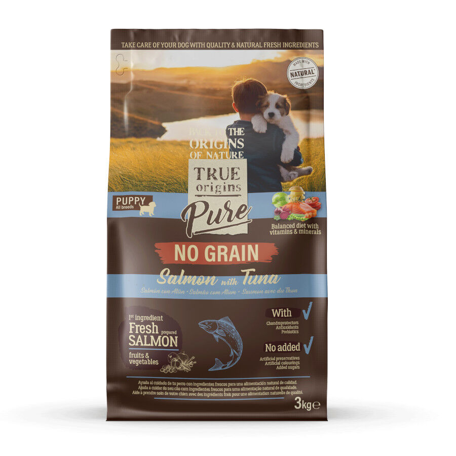 True Origins Pure Puppy Salmón pienso para cachorros
