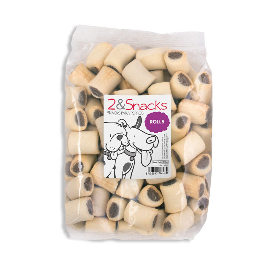 500 g 2&Snacks Bocaditos Rolls Rellenos para perros, , large Imagen numero 1