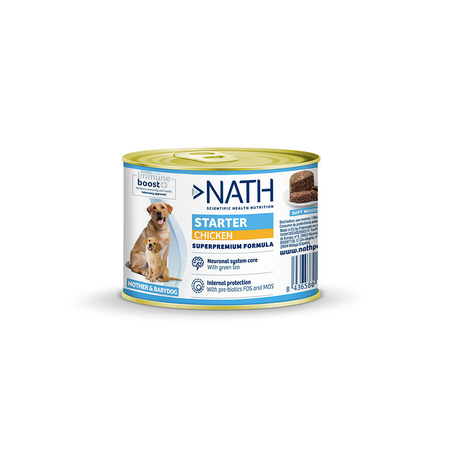 Nath Mother&amp;Baby Starter Mousse de Pollo lata para perros