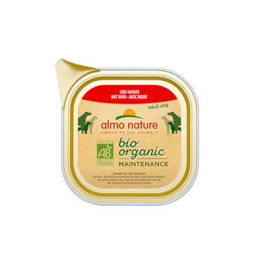 Almo Nature Bio Organic Maitenance Ternera tarrina para perros