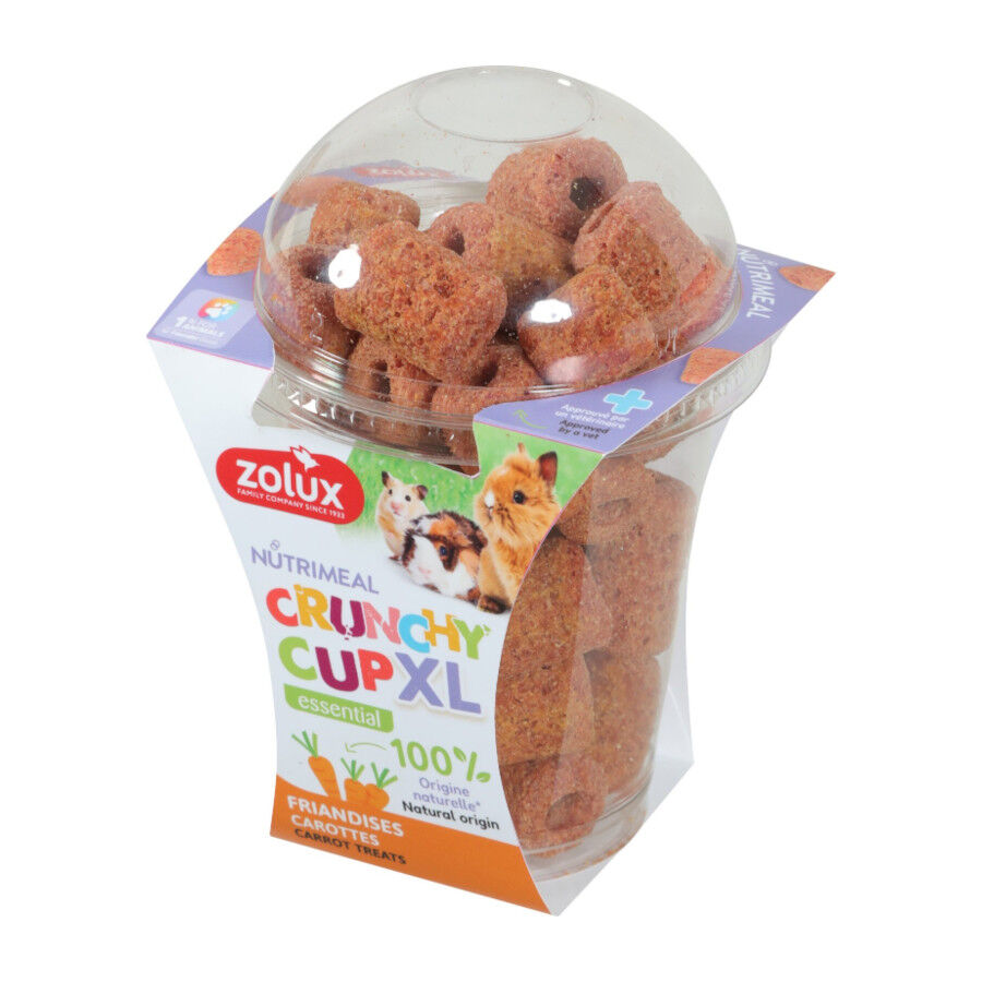 110 g Zolux Zanahoria Nutrimeal Crunchy Cup XL para roedores, , large Imagen numero 1