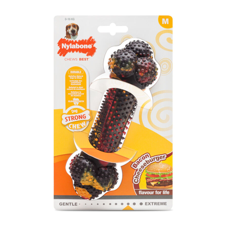 Nylabone Cheeseburger Hueso Mordedor para perros thumbnail