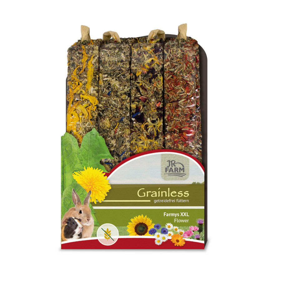 JR Farm Grainless Farmys XXL Barritas de Flores para roedores, , large Imagen numero 2