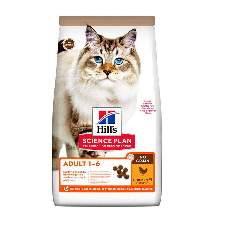Hill's Science Plan No Grain Adult Pollo pienso para gatos, , large Imagen numero 2
