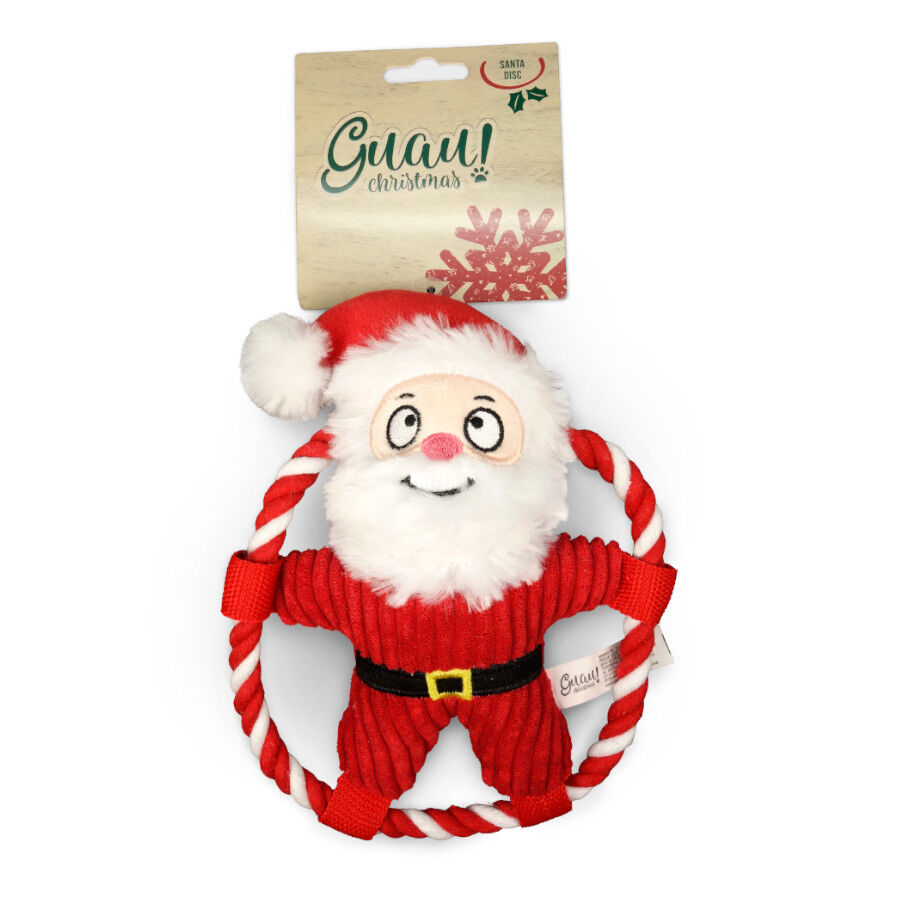 Guau Christmas Santa de Peluche con Cuerda para perros, , large Imagen numero 1