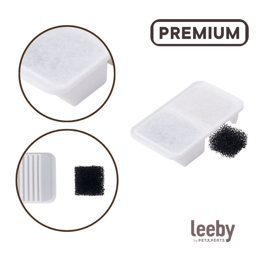 Leeby Set 3 Recambios de Filtros para Fuente de perros y gatos, , large Imagen numero 3
