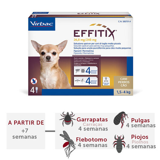 Effitix Antiparasitario en Pipetas para perros, , large image number null