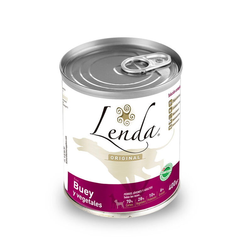 Lenda Nature Buey lata para perros