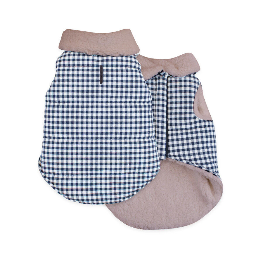 Outech Abrigo Estampado Vichy Azul para perros thumbnail