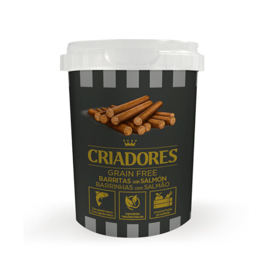 300 g Criadores Barritas Grain Free Salm&oacute;n para perros, , large Imagen numero 1