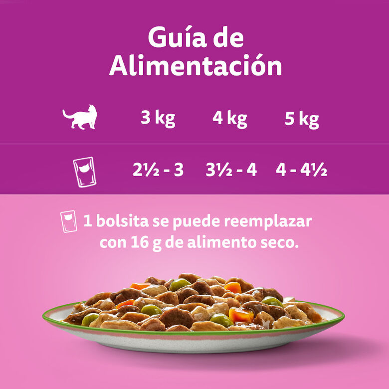 Whiskas Tasty Mix Selección del Chef en Salsa sobre para gatos thumbnail