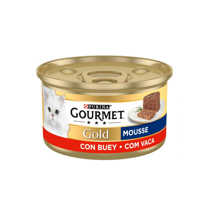 Gourmet Gold Mousse de Buey lata para gatos