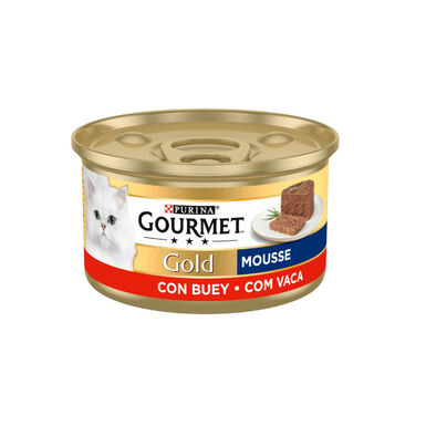 Gourmet Gold Mousse de Buey lata para gatos 