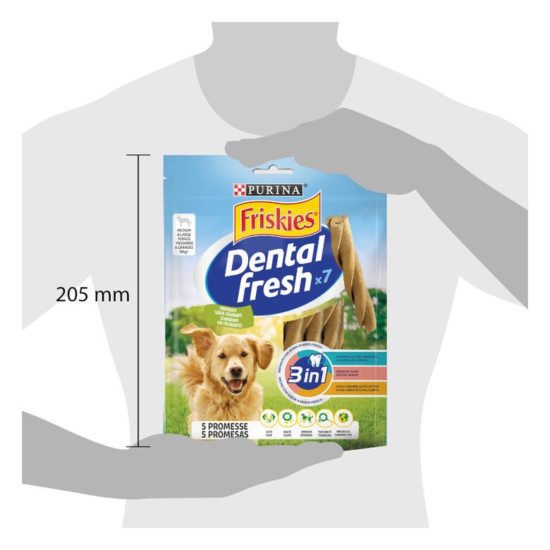 Friskies Medium &amp; Large Snacks Dentales para perros thumbnail