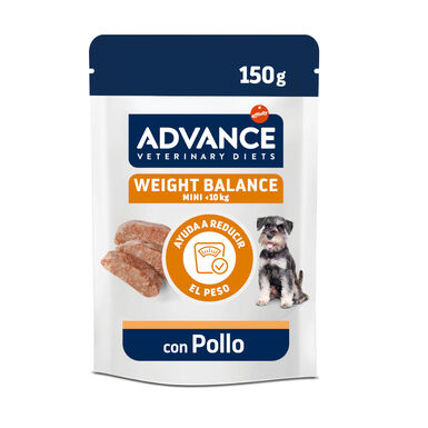 Advance Weight Balance Pollo Sobre para perros mini