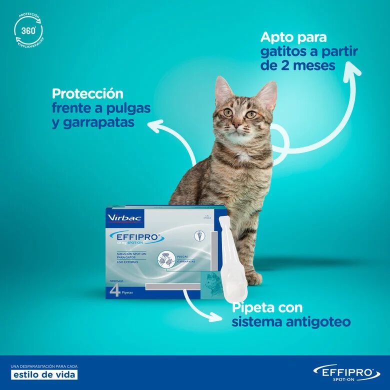 Effipro Pipetas Antiparasitarias para gatos thumbnail