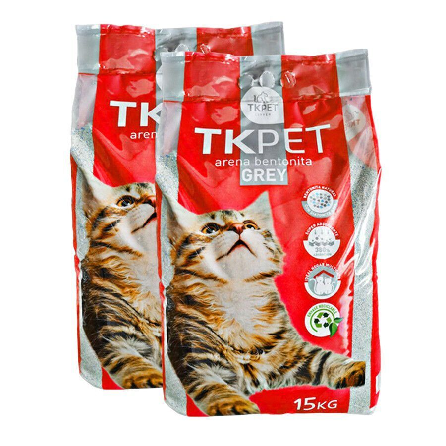 TK-Pet Arena Aglomerante Grey de Bentonita para gatos