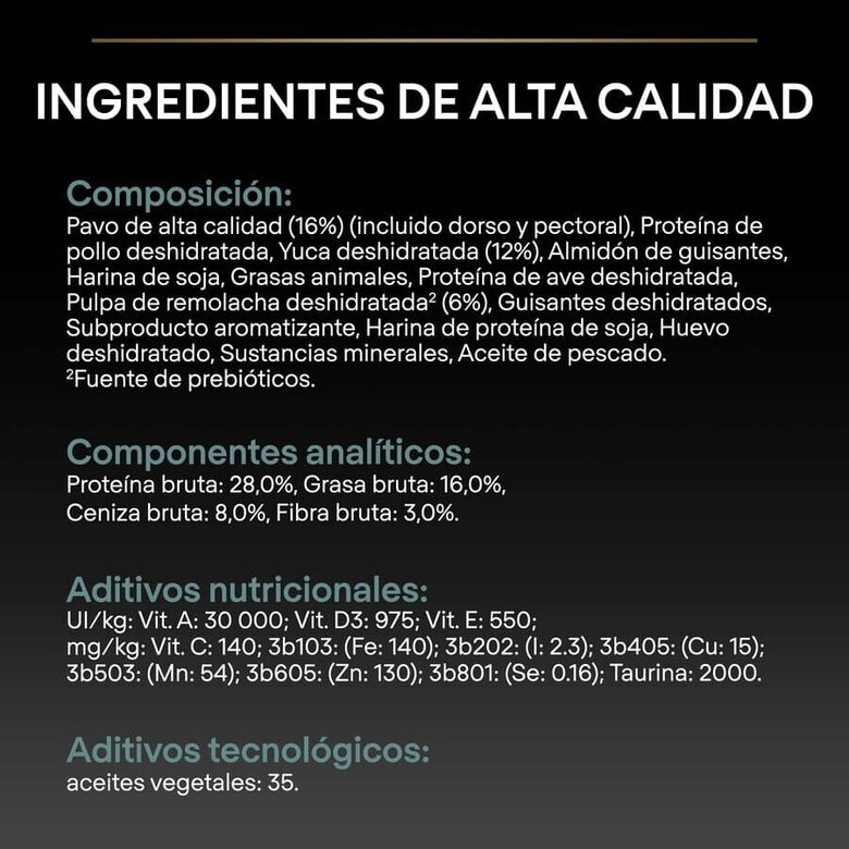 Pro Plan Adult Medium y Large Digestión Pavo pienso para perros,  Imagen numero 4 Pro Plan Adult Medium y Large Digestión Pavo pienso para perros, , large Imagen numero 4