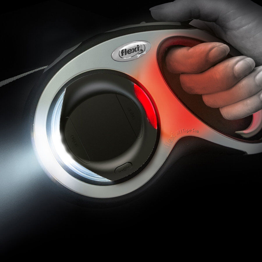 Flexi Literna de Luz led negra para correas thumbnail