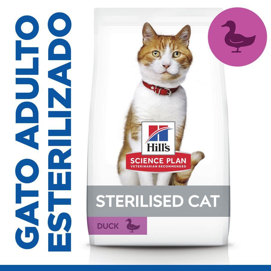 Hill&#039;s Science Plan Sterilised Young Adult Pato pienso para gatos thumbnail