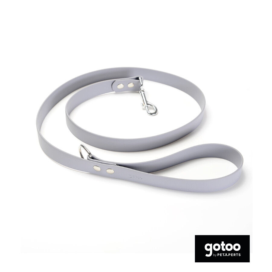 Gotoo Correa Biothane gris para perros, , large Imagen numero 2