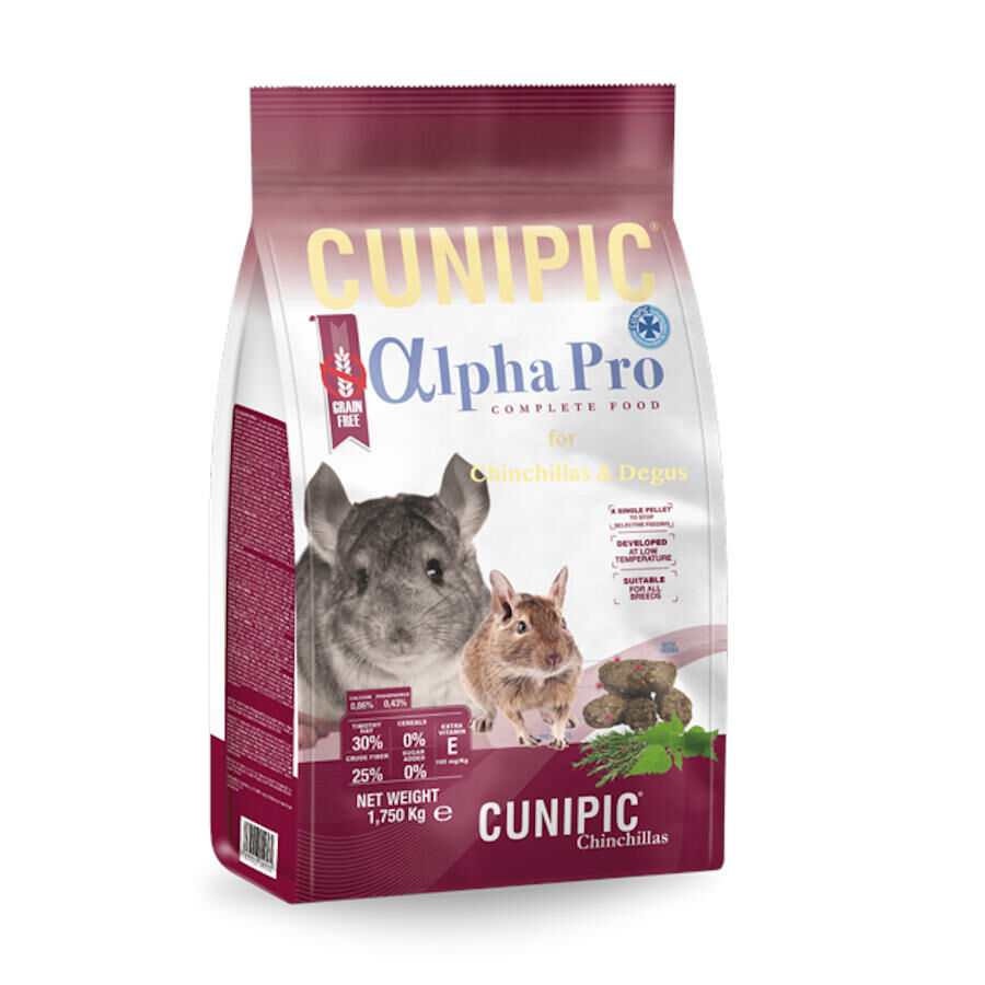 Cunipic Alpha Pro Grain Free comida para chinchillas, , large Imagen numero 1