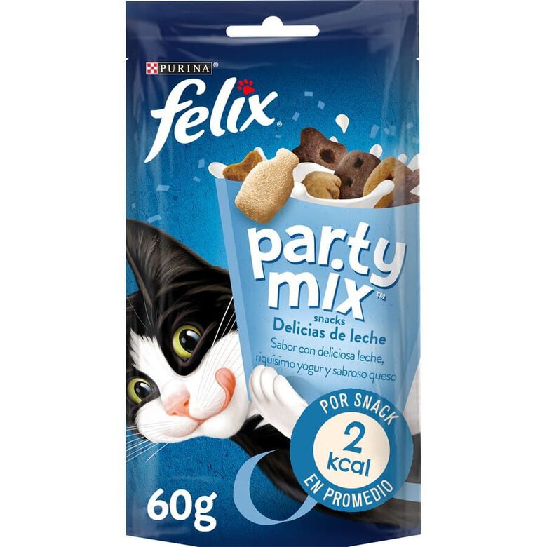 60 g Felix Party Mix Bocaditos de Leche para gatos,  Imagen numero 1 60 g Felix Party Mix Bocaditos de Leche para gatos, , large Imagen numero 1