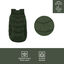 Outech Puffer verde con bolsillos para perros, , large indicador imagen numero 4