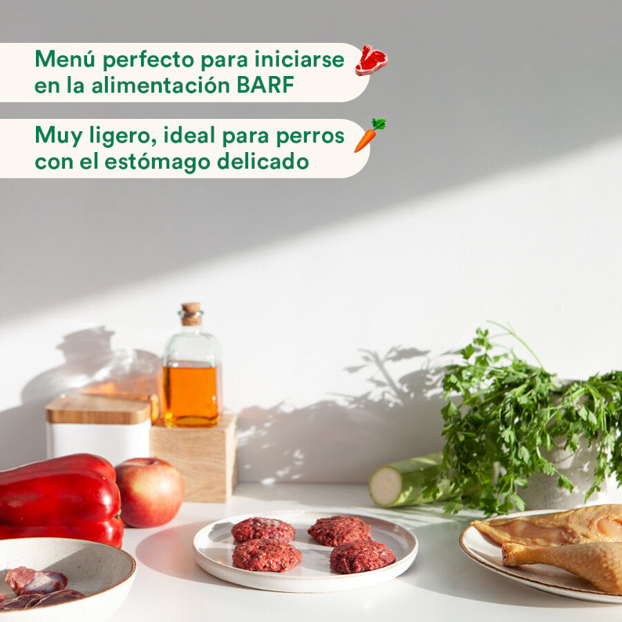 2.5 kg Wild Balance Men&uacute; Barf pollo y verduras comida congelada para perros, , large Imagen numero 4