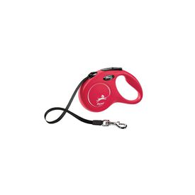 Flexi Classic Correa Extensible de Cinta Roja para perros