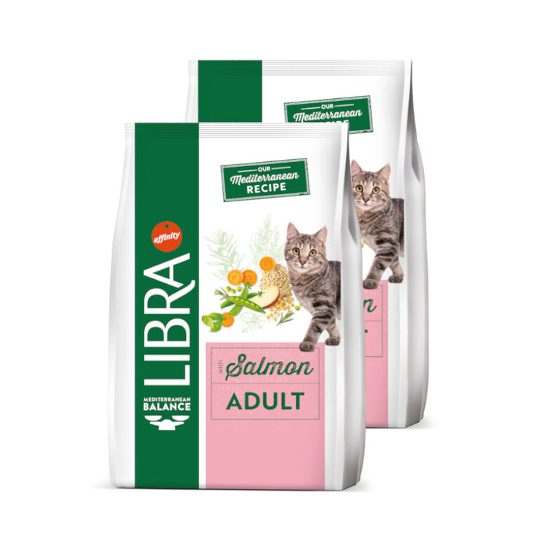 Libra Adult Salmón y Arroz pienso para gatos thumbnail